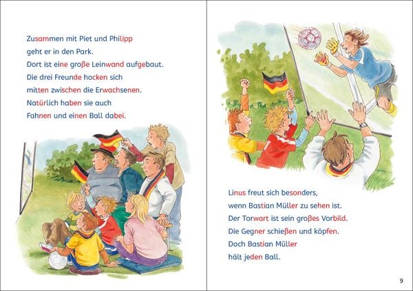 Produktbild: Lesel&ouml;wen Lesetraining 2. Klasse - Fu&szlig;ballgeschichten