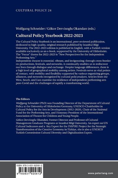 Produktbild: Cultural Policy Yearbook 2022&ndash;2023 Resilience in the Ecosystem of Theatre