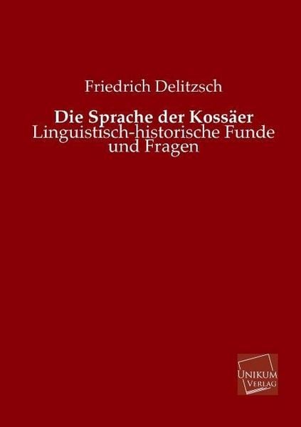 Produktbild: Delitzsch, F: Sprache der Koss&auml;er