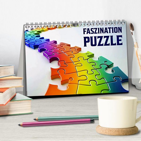 Produktbild: Faszination PUZZLE (Tischkalender 2026 DIN A5 quer), CALVENDO Monatskalender