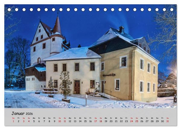 Produktbild: Historisches Erzgebirge (Tischkalender 2026 DIN A5 quer), CALVENDO Monatskalender