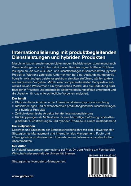 Produktbild: Internationalisierung mit produktbegleitenden Dienstleistungen und hybriden Produkten