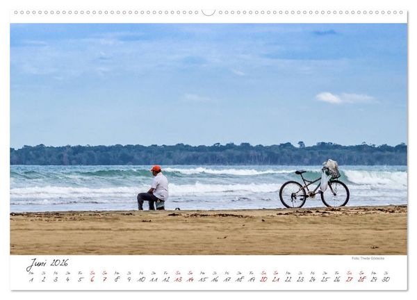 Produktbild: Natur pur, Costa Rica (hochwertiger Premium Wandkalender 2026 DIN A2 quer), Kunstdruck in Hochglanz