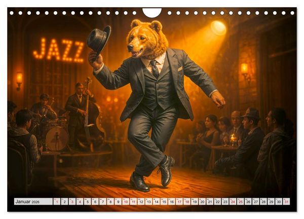 Produktbild: Tierische Redewendungen - Ein Kalender voller Spr&uuml;che und Sprachbilder (Wandkalender 2026 DIN A4 quer), CALVENDO Monatskalender