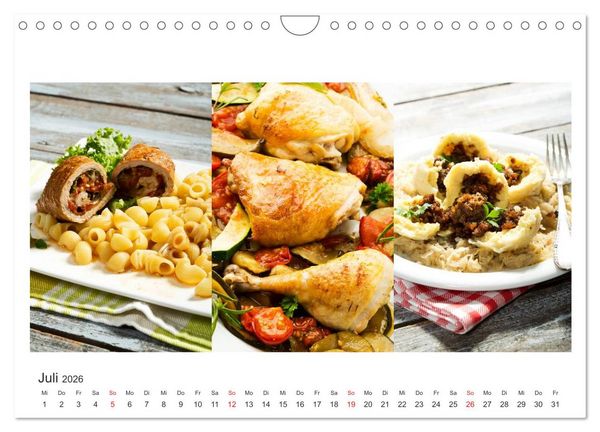 Produktbild: K&ouml;stlichkeiten aus der K&uuml;che (Wandkalender 2026 DIN A4 quer), CALVENDO Monatskalender
