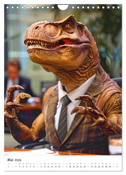 Produktbild: Tyrannosaurus Rex - Kleine Arme, gro&szlig;e Abenteuer (Wandkalender 2026 DIN A4 hoch), CALVENDO Monatskalender