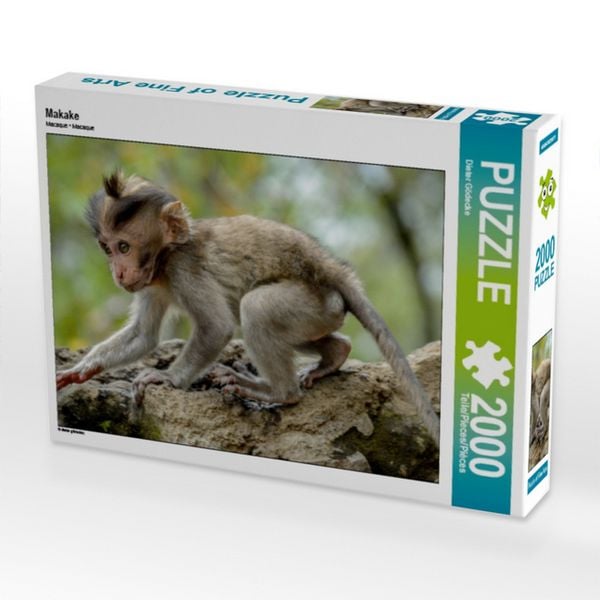 Produktbild: CALVENDO Puzzle Makake | 2000 Teile Lege-Gr&ouml;&szlig;e 90x67cm Foto-Puzzle f&uuml;r gl&uuml;ckliche Stunden
