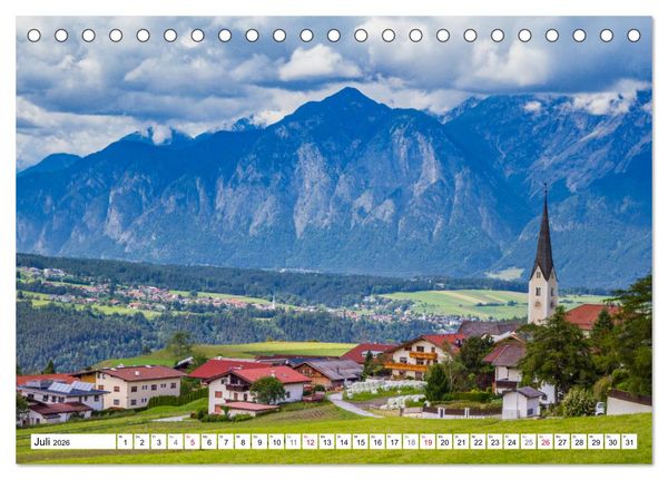 Produktbild: Reise nach Tirol - Die kleinen D&ouml;rfer bei Innsbruck (Tischkalender 2026 DIN A5 quer), CALVENDO Monatskalender