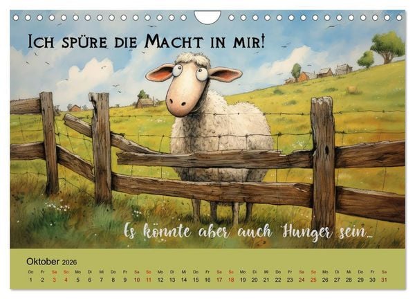 Produktbild: Schafspr&uuml;che (Wandkalender 2026 DIN A4 quer), CALVENDO Monatskalender
