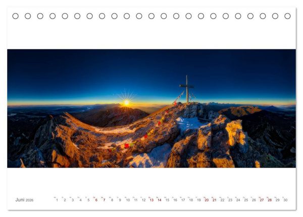 Produktbild: BergBlicke! (Tischkalender 2026 DIN A5 quer), CALVENDO Monatskalender