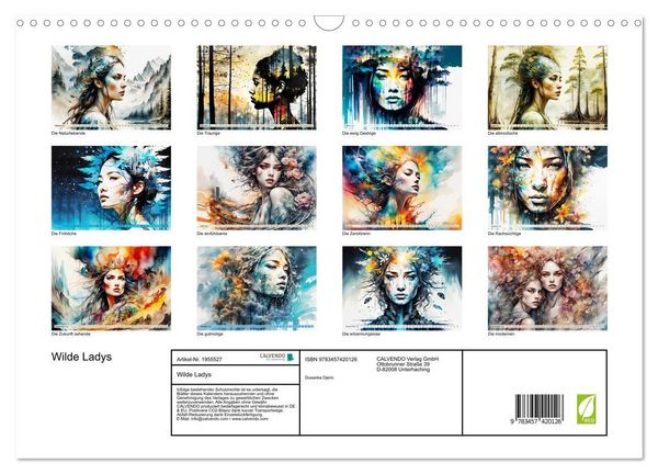 Produktbild: Wilde Ladys (Wandkalender 2026 DIN A3 quer), CALVENDO Monatskalender