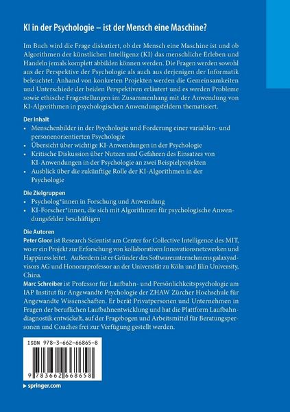 Produktbild: KI in der Psychologie - ist der Mensch eine Maschine?