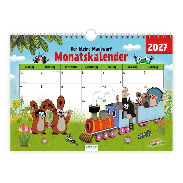 Produktbild: TR&Ouml;TSCH - Der kleine Maulwurf Monatsterminer Monatskalender 2027