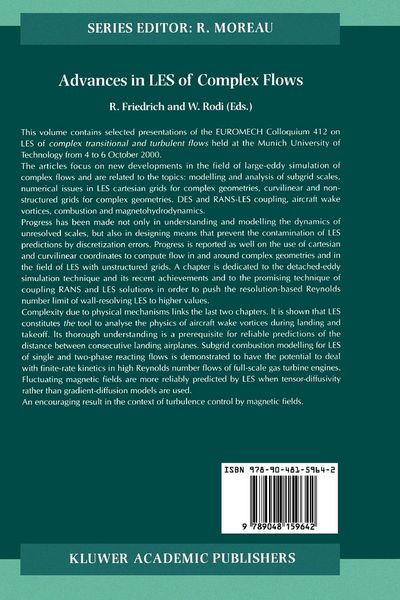 Produktbild: Advances in LES of Complex Flows