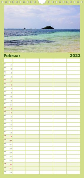 Produktbild: Familienplaner Malapascua Island Philippinen (Wandkalender 2022 , 21 cm x 45 cm, hoch)
