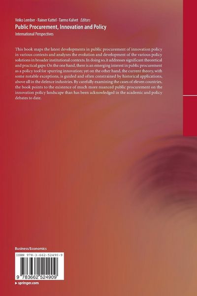 Produktbild: Public Procurement, Innovation and Policy