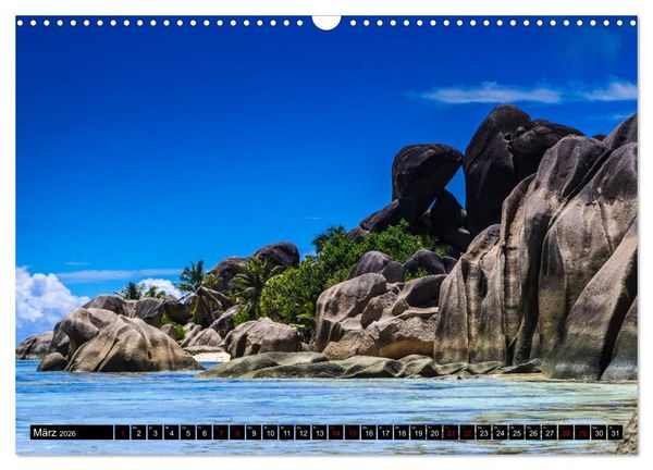 Produktbild: Trauminseln Seychellen (Wandkalender 2026 DIN A3 quer), CALVENDO Monatskalender