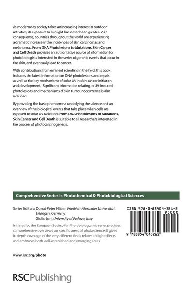 Produktbild: From DNA Photolesions to Mutations, Skin Cancer and Cell Death