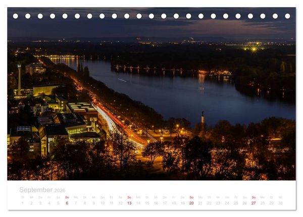Produktbild: Hannover bei Nacht (Tischkalender 2026 DIN A5 quer), CALVENDO Monatskalender