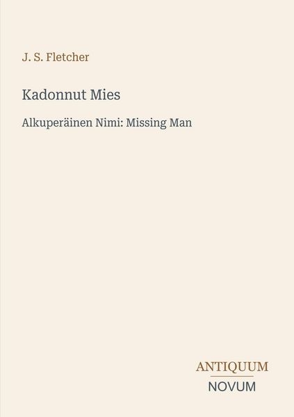 Produktbild: Kadonnut Mies