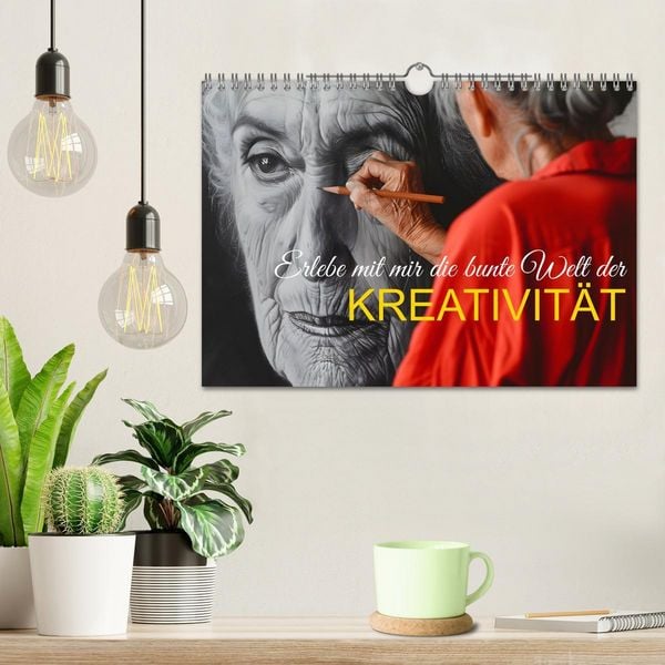 Produktbild: Erlebe mit mir die bunte Welt der Kreativit&auml;t (Wandkalender 2026 DIN A4 quer), CALVENDO Monatskalender