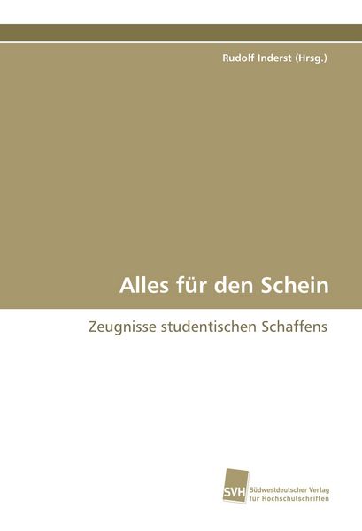 Produktbild: Alles f&uuml;r den Schein