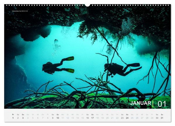 Produktbild: Einfach Tauchen - Wunderbare Tauchpl&auml;tze und Korallenriffe (Wandkalender 2027 DIN A2 quer), CALVENDO Monatskalender