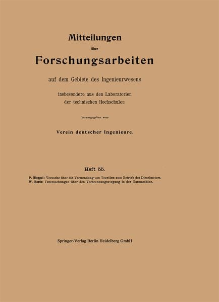 Produktbild: Mittteilungen &uuml;ber Forschungsarbeiten auf dem Gebiete des Ingenieurwesens