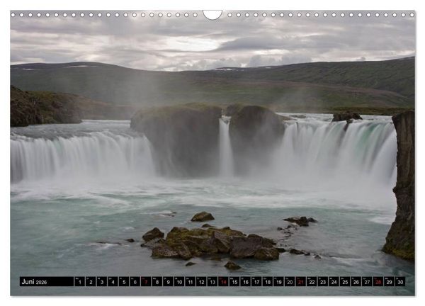 Produktbild: Wasserf&auml;lle Islands (Wandkalender 2026 DIN A3 quer), CALVENDO Monatskalender