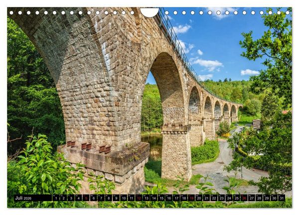 Produktbild: Br&uuml;cken des Landkreises Sonneberg (Wandkalender 2026 DIN A4 quer), CALVENDO Monatskalender