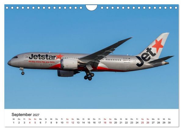 Produktbild: Boeing 787 Kalender (Wandkalender 2027 DIN A4 quer), CALVENDO Monatskalender