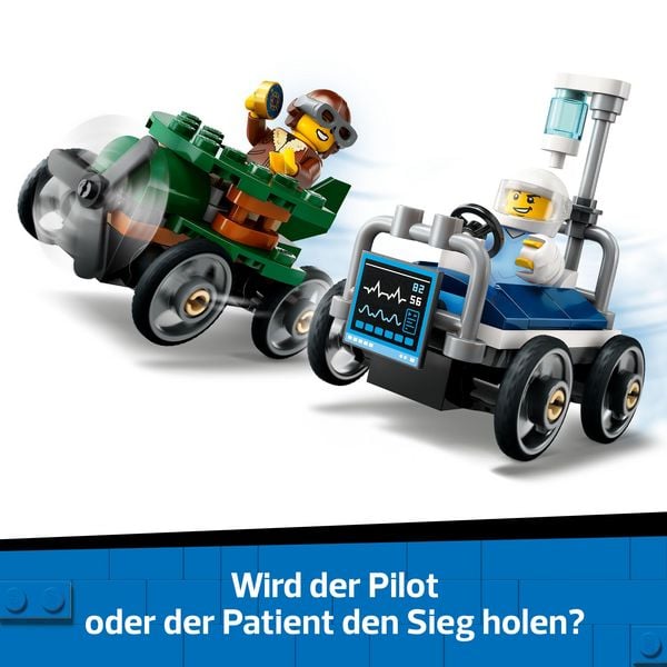 LEGO City Flugzeug vs. Krankenhausbett - Seifenkisten Spielzeug 60459