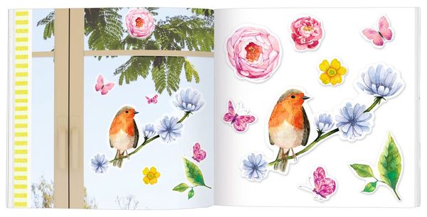 Produktbild: Blatt & Bl&uuml;te Fenstersticker-Buch Vogelgl&uuml;ck
