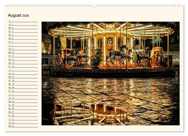 Produktbild: Karussell - Nostalgie (Wandkalender 2026 DIN A2 quer), CALVENDO Monatskalender