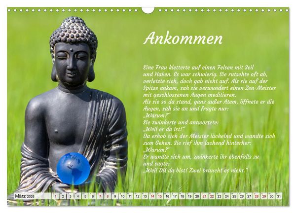 Produktbild: Und der Zen-Meister sprach (Wandkalender 2026 DIN A3 quer), CALVENDO Monatskalender