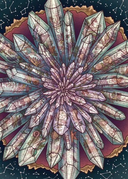 Produktbild: The Illustrated Crystallary Puzzle: Garden Quartz (750 Pieces)