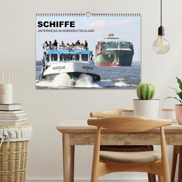Produktbild: Schiffe - Unterwegs in Norddeutschland (Wandkalender 2026 DIN A3 quer), CALVENDO Monatskalender