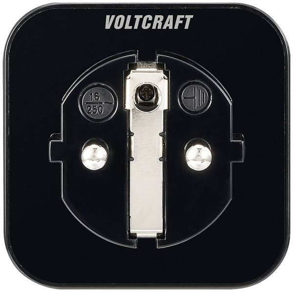 Produktbild: VOLTCRAFT SEM6500 BLACK Energiekosten-Messger&auml;t inkl. Funksteckdose, Datenexport, Datenloggerfunktion, Kostenprognose, TRMS, Stromtarif einstellbar,