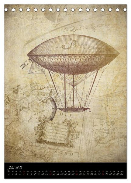 Produktbild: Vintage Welten (Tischkalender 2026 DIN A5 hoch), CALVENDO Monatskalender