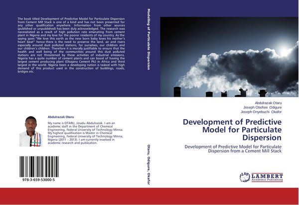 Produktbild: Development of Predictive Model for Particulate Dispersion