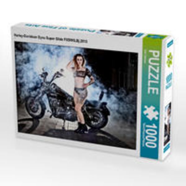 CALVENDO Puzzle Harley-Davidson Dyna Super Glide FXSWG,Bj.2013 | 1000 Teile Lege-Größe 64x48cm Foto-Puzzle für glückliche Stunden