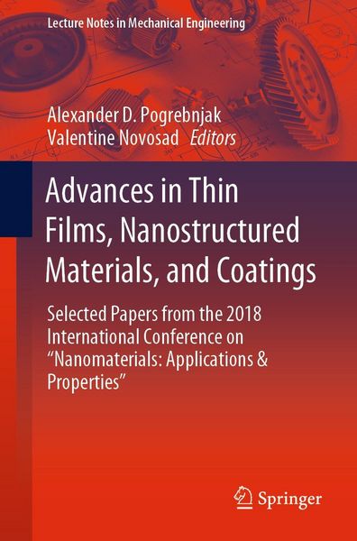 Produktbild: Advances in Thin Films, Nanostructured Materials, and Coatings
