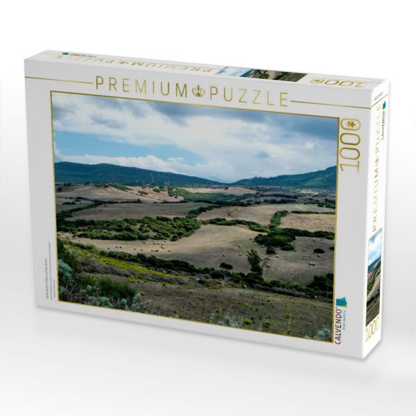 Produktbild: CALVENDO Puzzle Herbstliche Felder auf Sardinien | 1000 Teile Lege-Gr&ouml;&szlig;e 64x48cm Foto-Puzzle f&uuml;r gl&uuml;ckliche Stunden