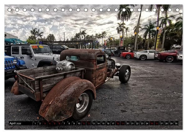 Produktbild: Florida Junk Cars (Tischkalender 2026 DIN A5 quer), CALVENDO Monatskalender