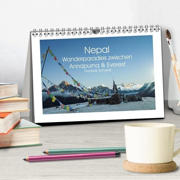 Produktbild: Nepal - Wanderparadies zwischen Annapurna & Everest (Tischkalender 2026 DIN A5 quer), CALVENDO Monatskalender