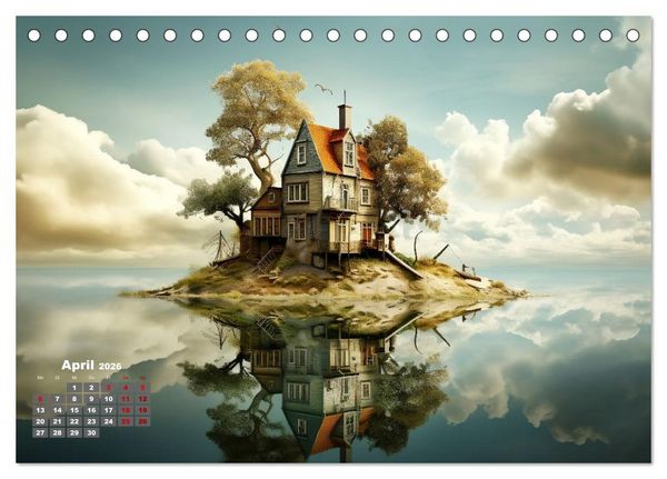 Produktbild: Fantastische Inselwelten (Tischkalender 2026 DIN A5 quer), CALVENDO Monatskalender
