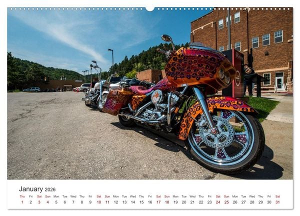 Produktbild: Sturgis - The most famous motorcycle rally in the world (High Quality Premium Wall Calendar 2026 DIN A2 landscape),CALVENDO 12 Month Wall Calendar