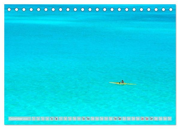 Produktbild: Bora Bora - Str&auml;nde und Landschaften (Tischkalender 2026 DIN A5 quer), CALVENDO Monatskalender