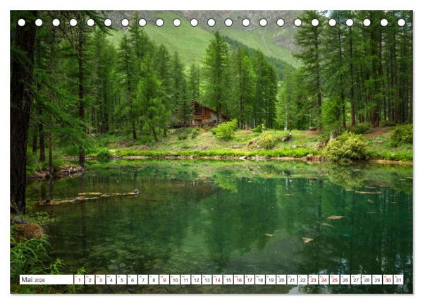 Produktbild: Natur im Aostatal (Tischkalender 2026 DIN A5 quer), CALVENDO Monatskalender