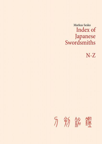Produktbild: Index of Japanese Swordsmiths N-Z